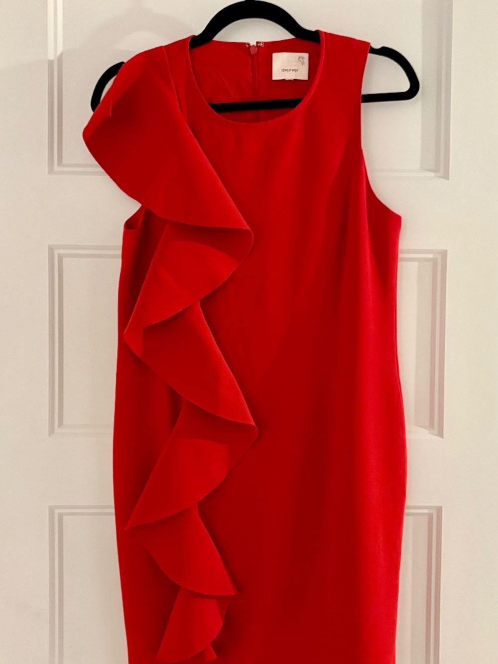 Cinq a Sept Kimberlin Red Ruffle Dress